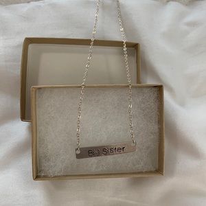 Big sister necklace, brand new.